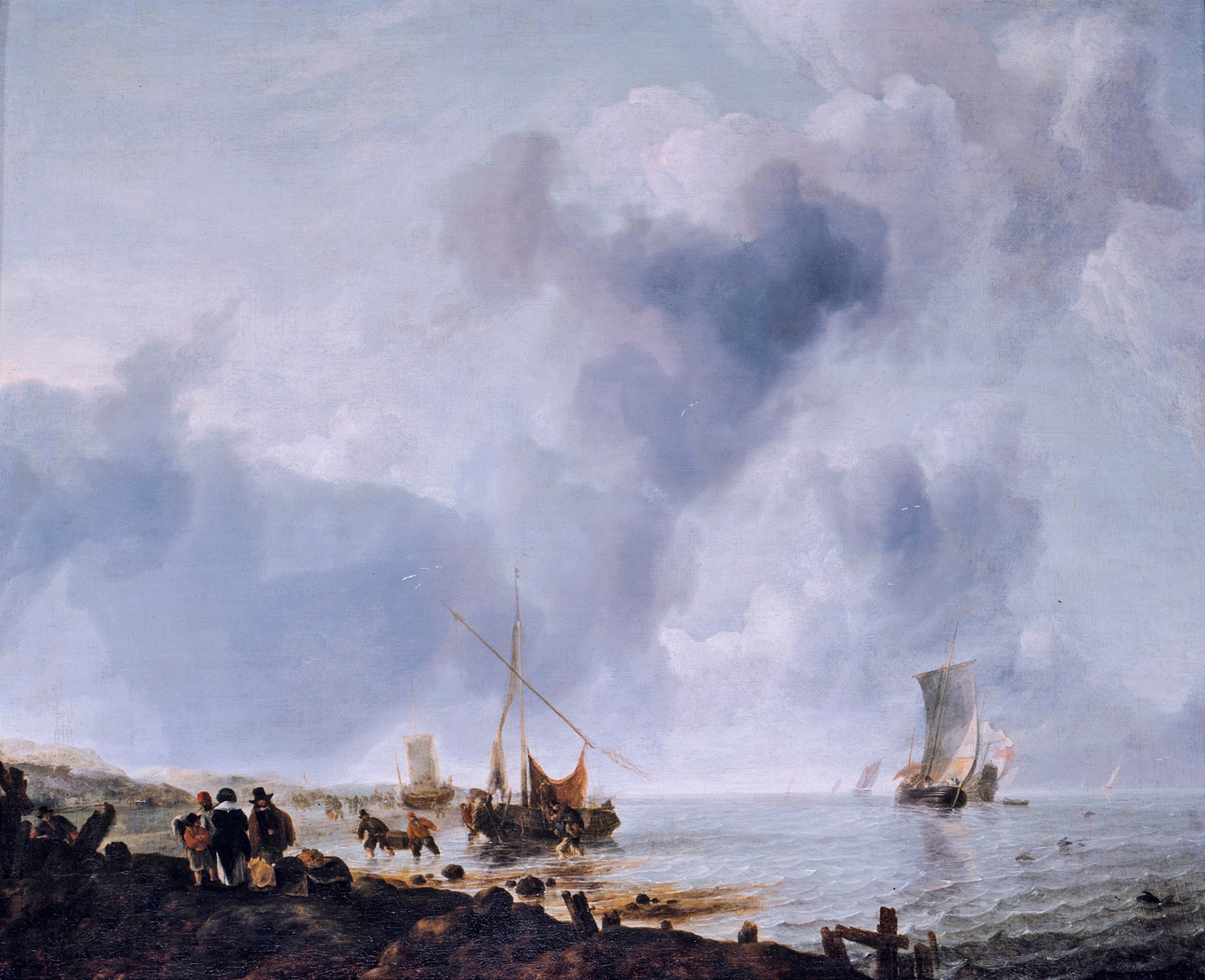 ”Skepp utanför kusten” (1651), Mauritshuis, Haag. Foto: Wikimedia Commons