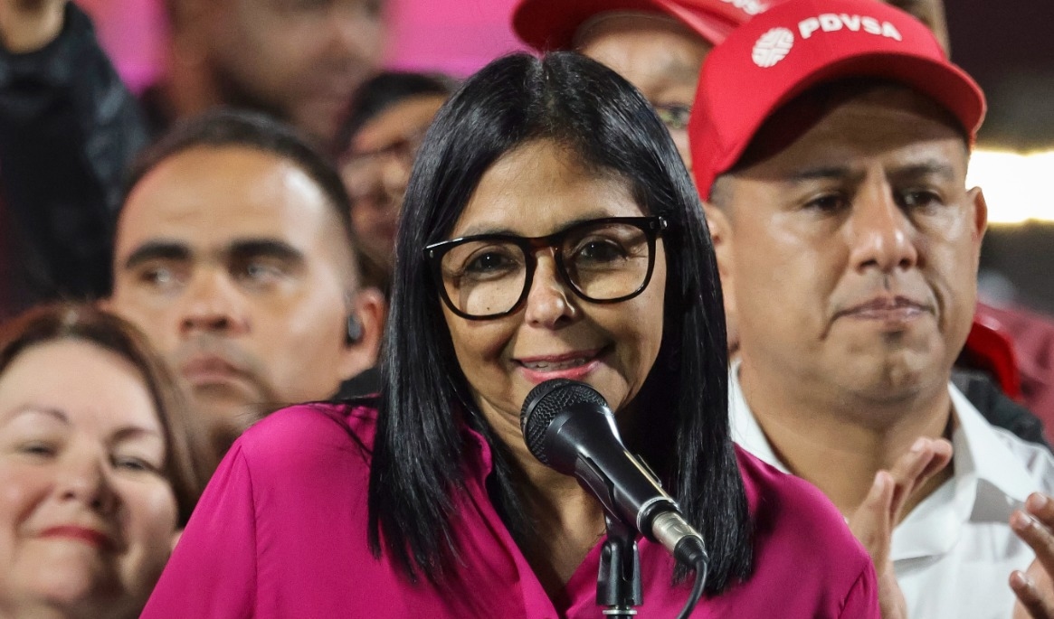 Venezuelas interimspresident, Delcy Rodriguez. Foto: Jesus Vargas/Getty Images