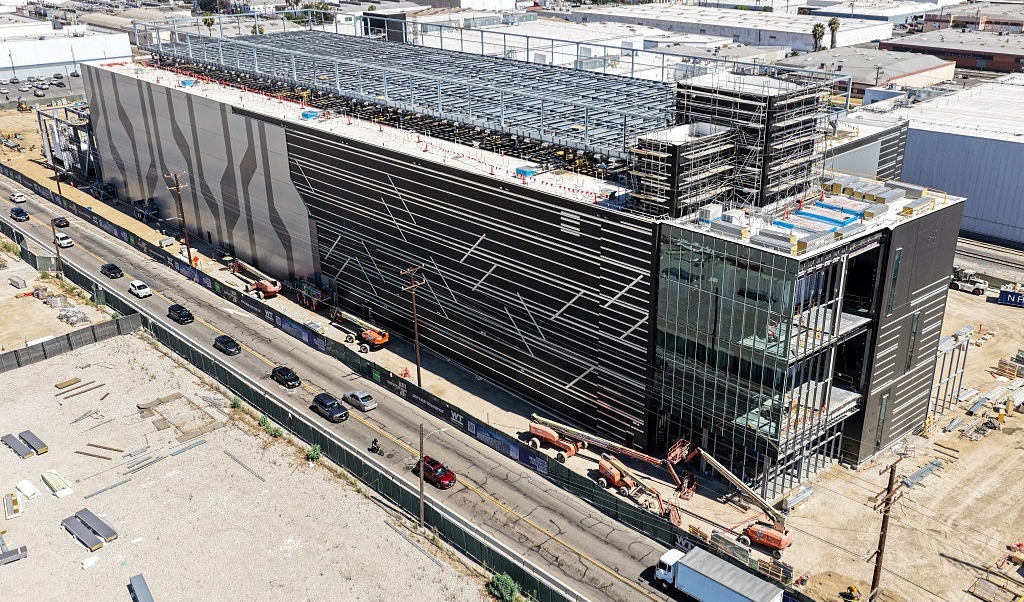 Datacenter under konstruktion i Vernon, Kalifornien. Foto: Mario Tama/Getty Images