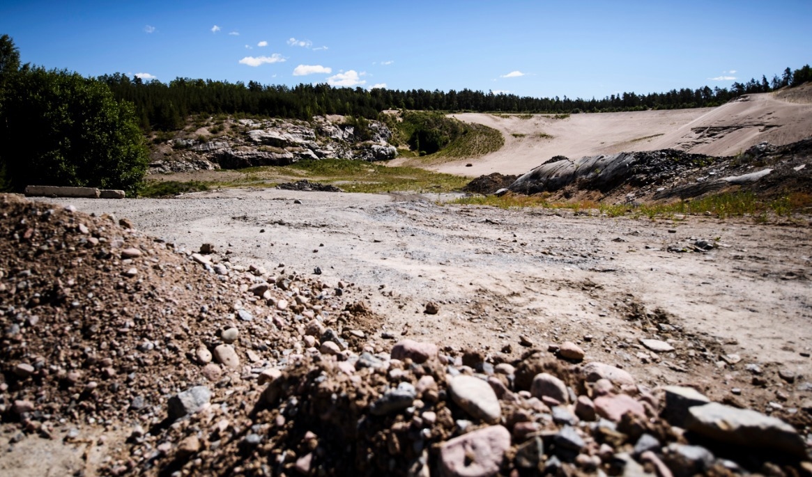 Naturgrus har en punktskatt för utvinnaren. Arkivbild Foto: Erik Simander/TT