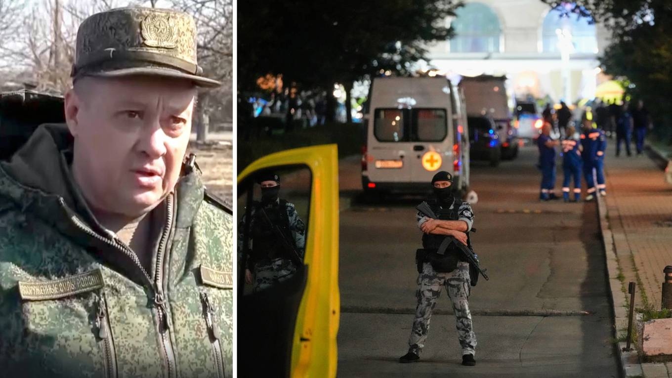 General Aleksandr Tjajko uppges ha varit måltavlan för attacken mot en lyxkrog i Moskva. Foto: Rysslands försvarsdepartement och Pavel Bednyakov/AP/TT