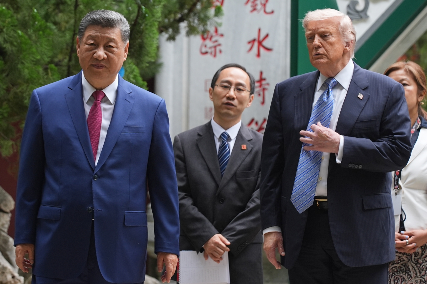 Kinas president Xi Jinping och USA:s president Donald Trump. Arkivbild. Foto: Mark Schiefelbein /AP/TT