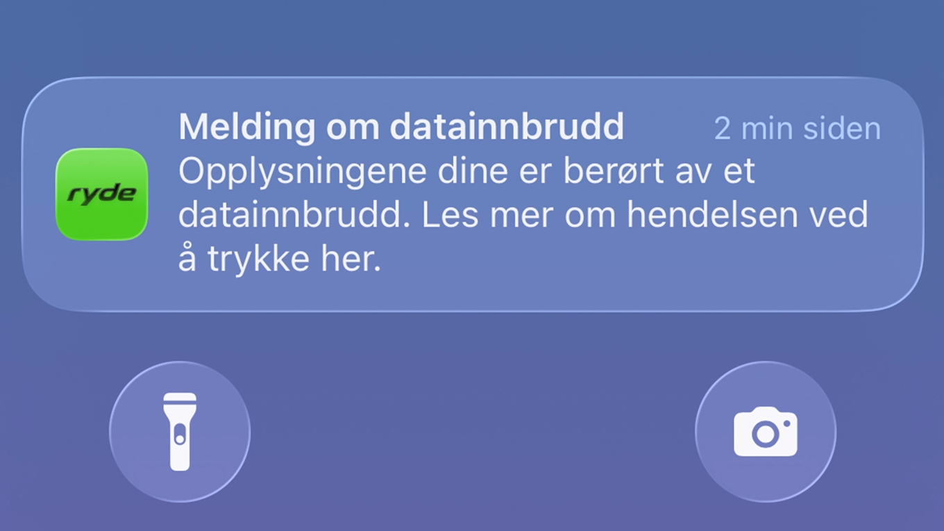 Omkring 4,5 miljoner konton i Norge, Sverige, Finland och Tyskland berörs av dataintrånget hos Ryde. Foto: NTB/TT