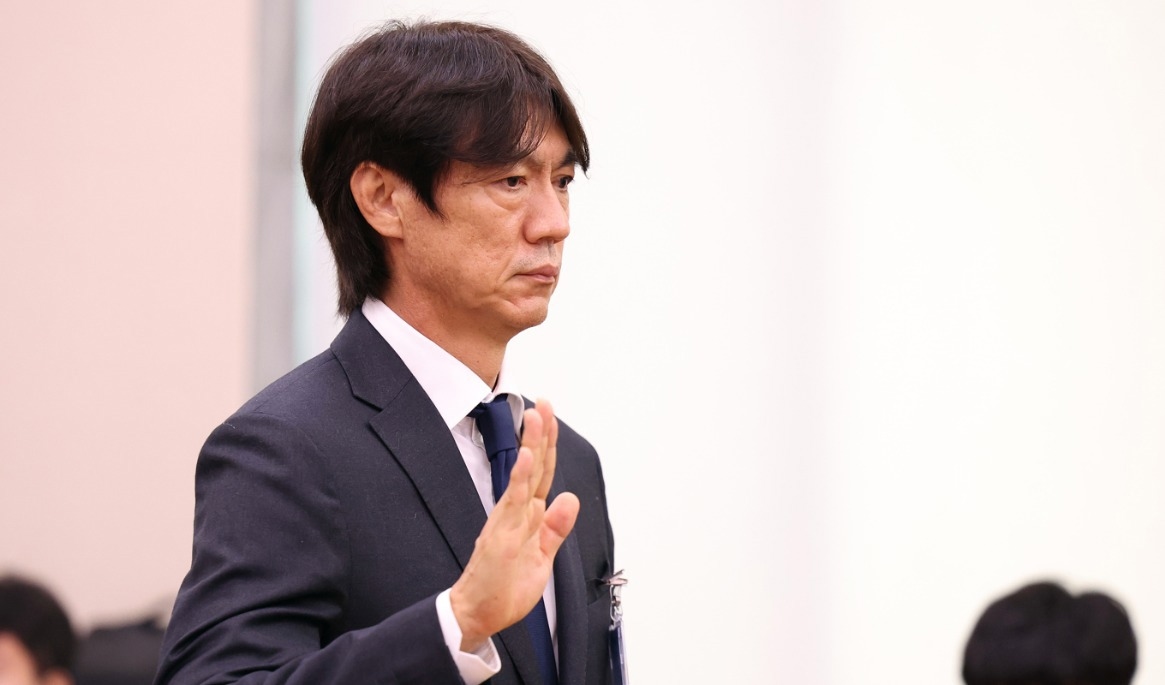 Hong Myung-Bo i juli. Foto: Chung Sung-Jun/AP/TT
