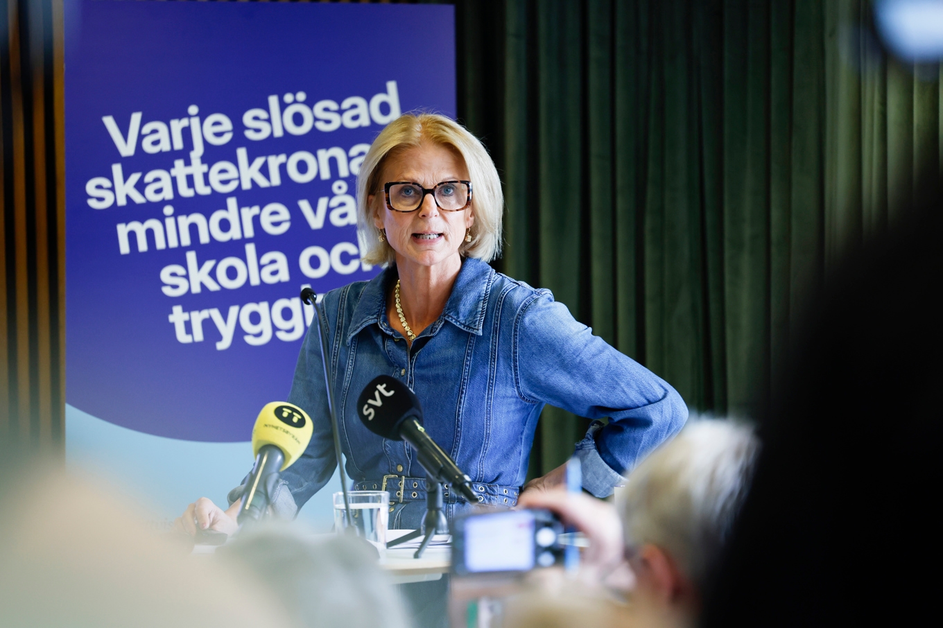 Finansminister Elisabeth Svantesson (M). Foto: Viktoria Bank/TT