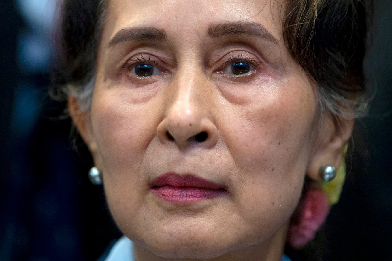 Aung San Suu Kyi 2019. Arkivbild. Foto: Peter Dejong