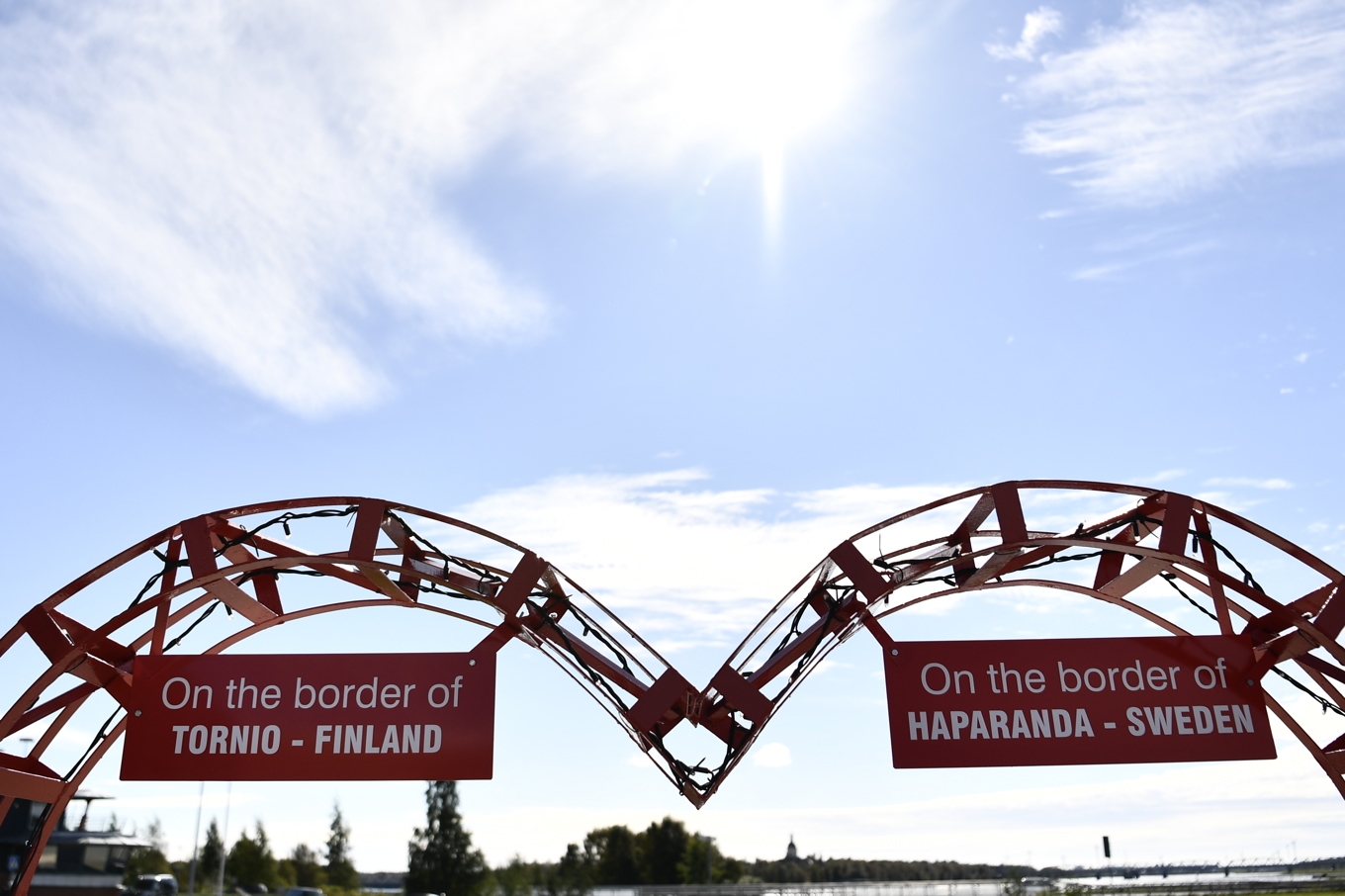 Gränsövergången mellan Sverige och Finland i Haparanda trafikeras åter igen med tåg.
Arkivbild. Foto: Erik Simander/TT