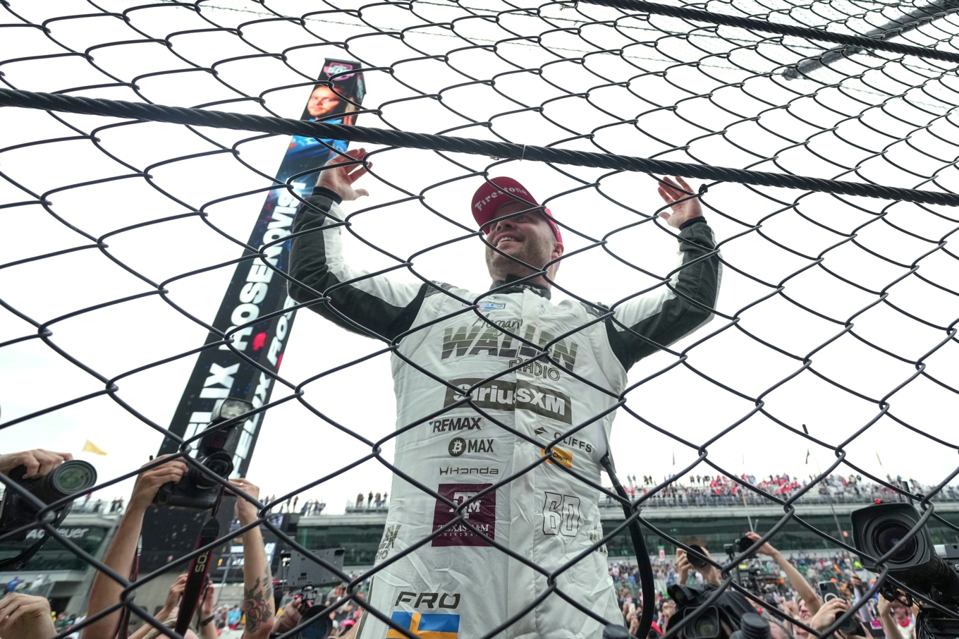 Felix Rosenqvist tidigare den här säsongen. Foto: AJ Mast/AP/TT