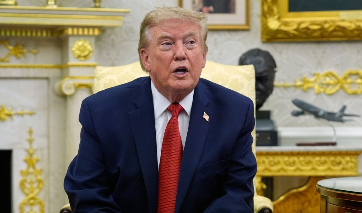 President Donald Trump på måndagen. Foto: Manuel Balce Ceneta/AP/TT