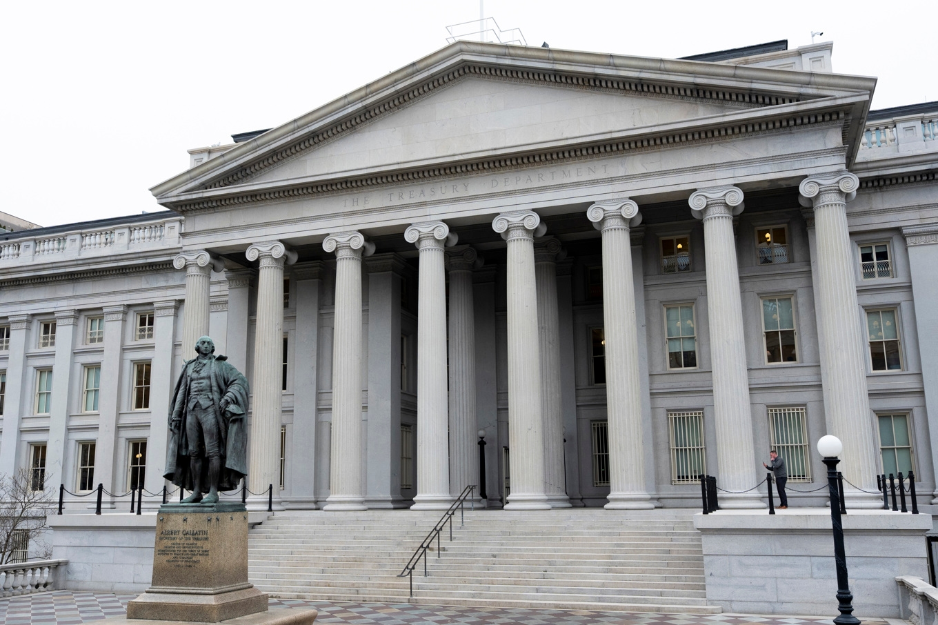 Finansdepartementet i Washington. Arkivbild. Foto: Alex Brandon/AP/TT