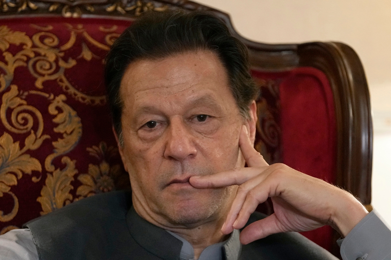 Pakistans före detta premiärminister Imran Khan. Bild från 2023. Foto: K M Chaudary/AP/TT