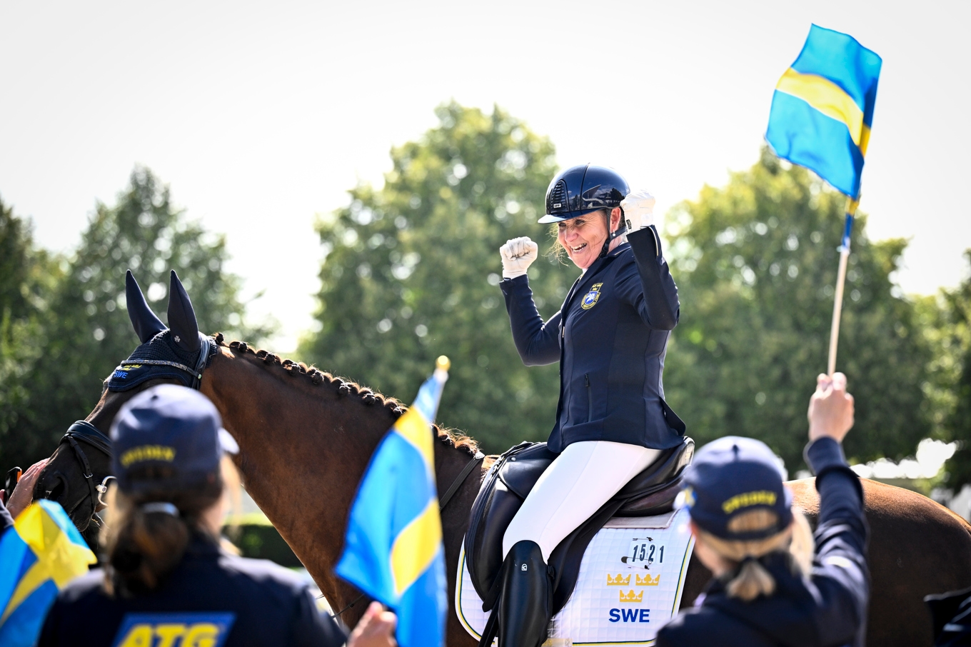 VM-guld till Lena Malmström. Foto: Pontus Lundahl/TT
