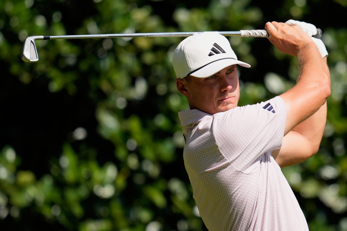 Den svenske golfspelaren Ludvig Åberg. Foto: Mike Stewart/AP/TT