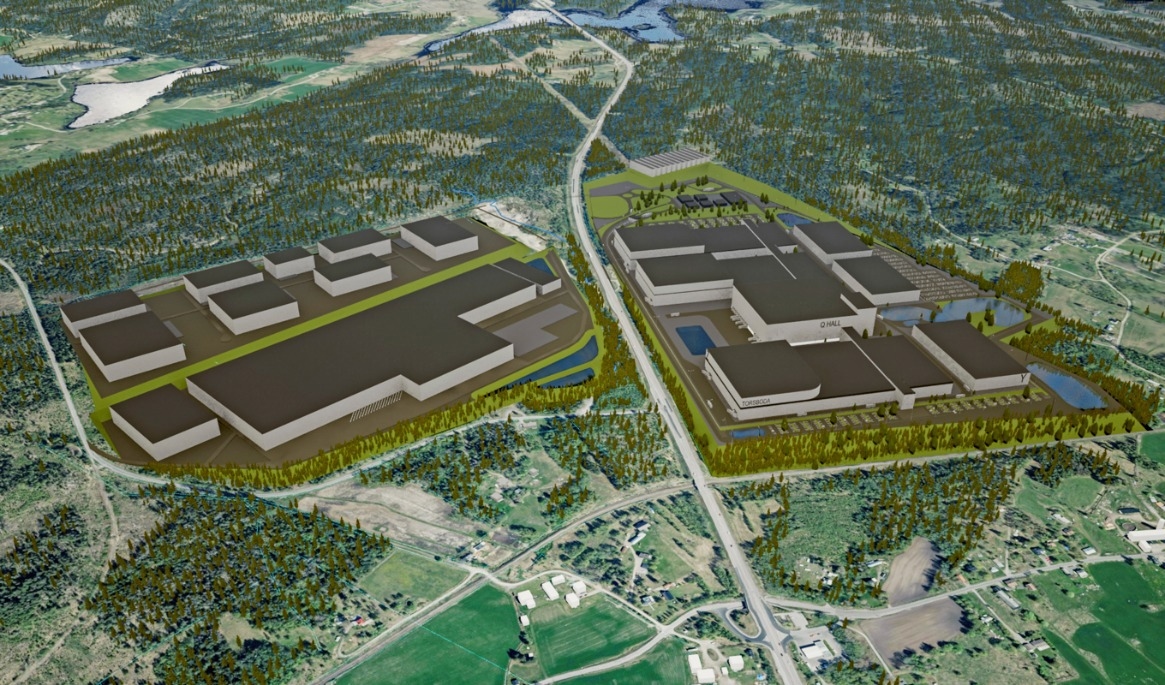 Google hoppas kunna bygga nästa AI-center utanför Timrå där en majoritet av politikerna har röstat för en försäljning av Torsboda Industrial Park. Anläggningen kommer att kräva stora mängder el, vilket har fått regeringen att reagera. Foto: Torsboda Industrial Park