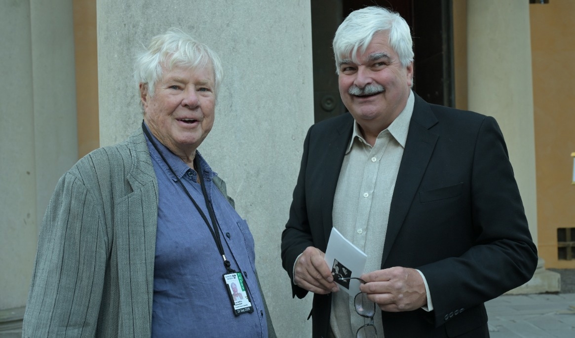 Staffan Heimerson och Håkan Juholt talade om sillinläggningar, politik och Little Gerhard. Foto: Adam Strand