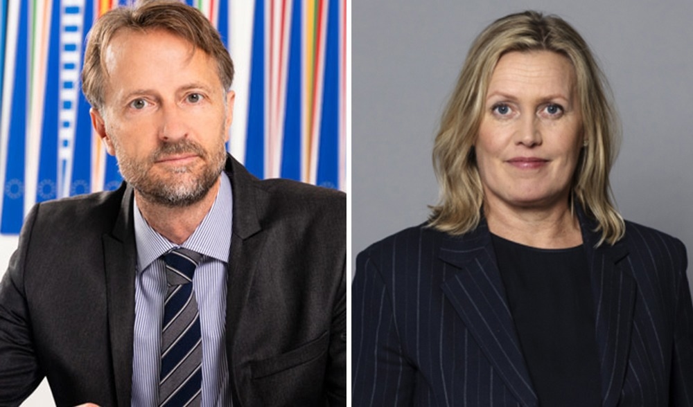 Andreas von Beckerath och Annika Brändström ska leda den nya underrättelsetjänsten UND. Foto: EU in Serbia och Ninni Andersson/Regeringskansliet