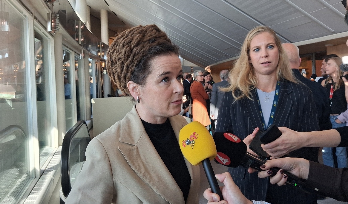 Amanda Lind (MP), språkrör. Foto: Carl S:t Clair Renard