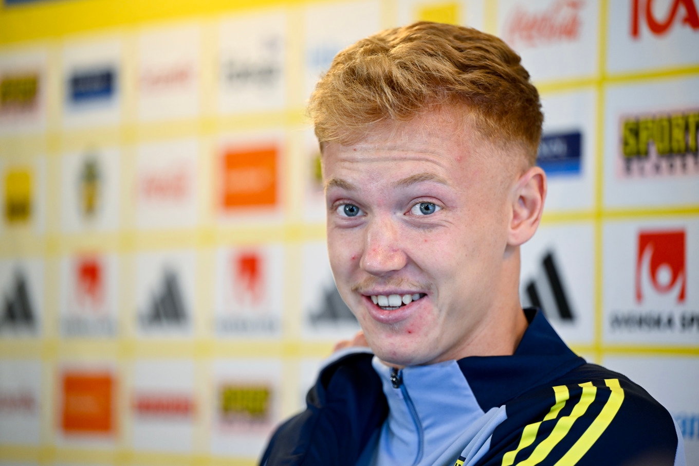 Hugo Larsson är klar för engelska Preier League-klubben Fulham. Arkivbild. Foto: Henrik Montgomery/TT