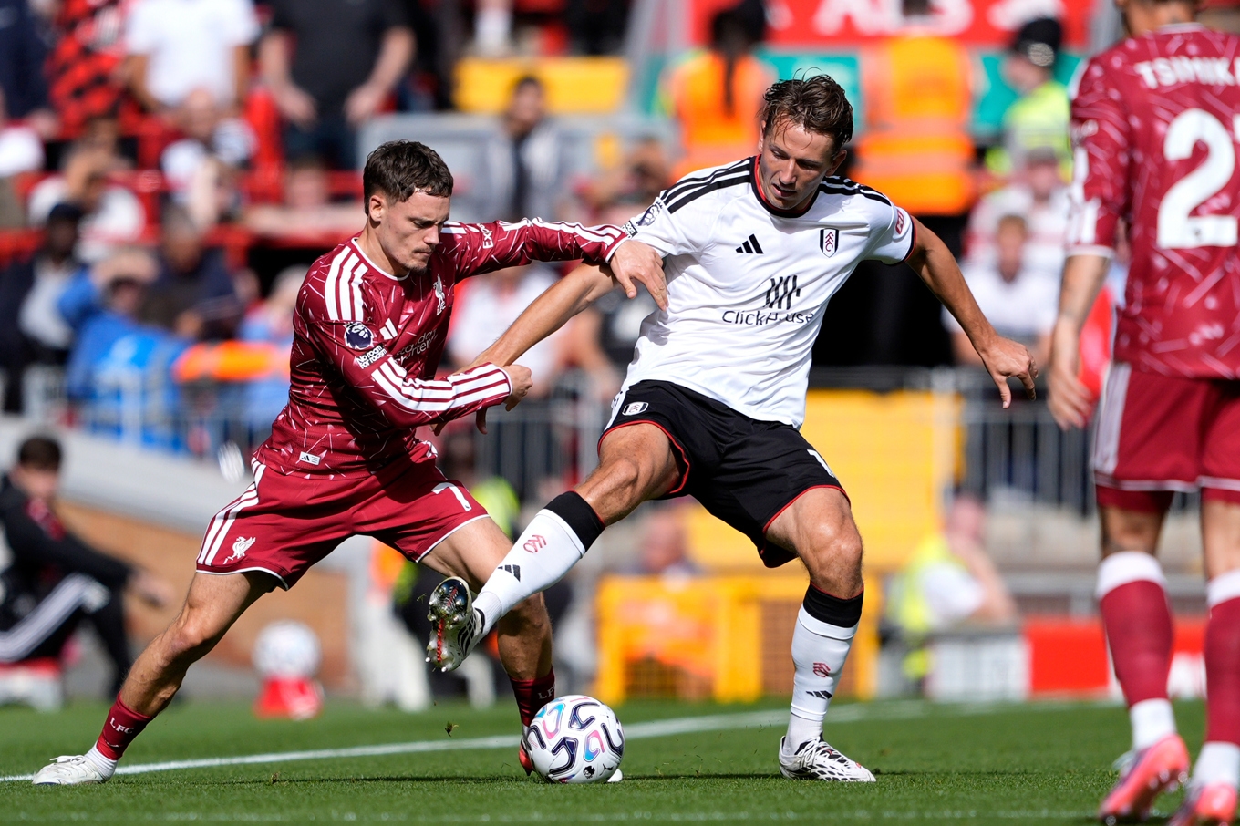 Liverpool och Fulham delade lika på poängen. Foto: Peter Byrne/AP/TT