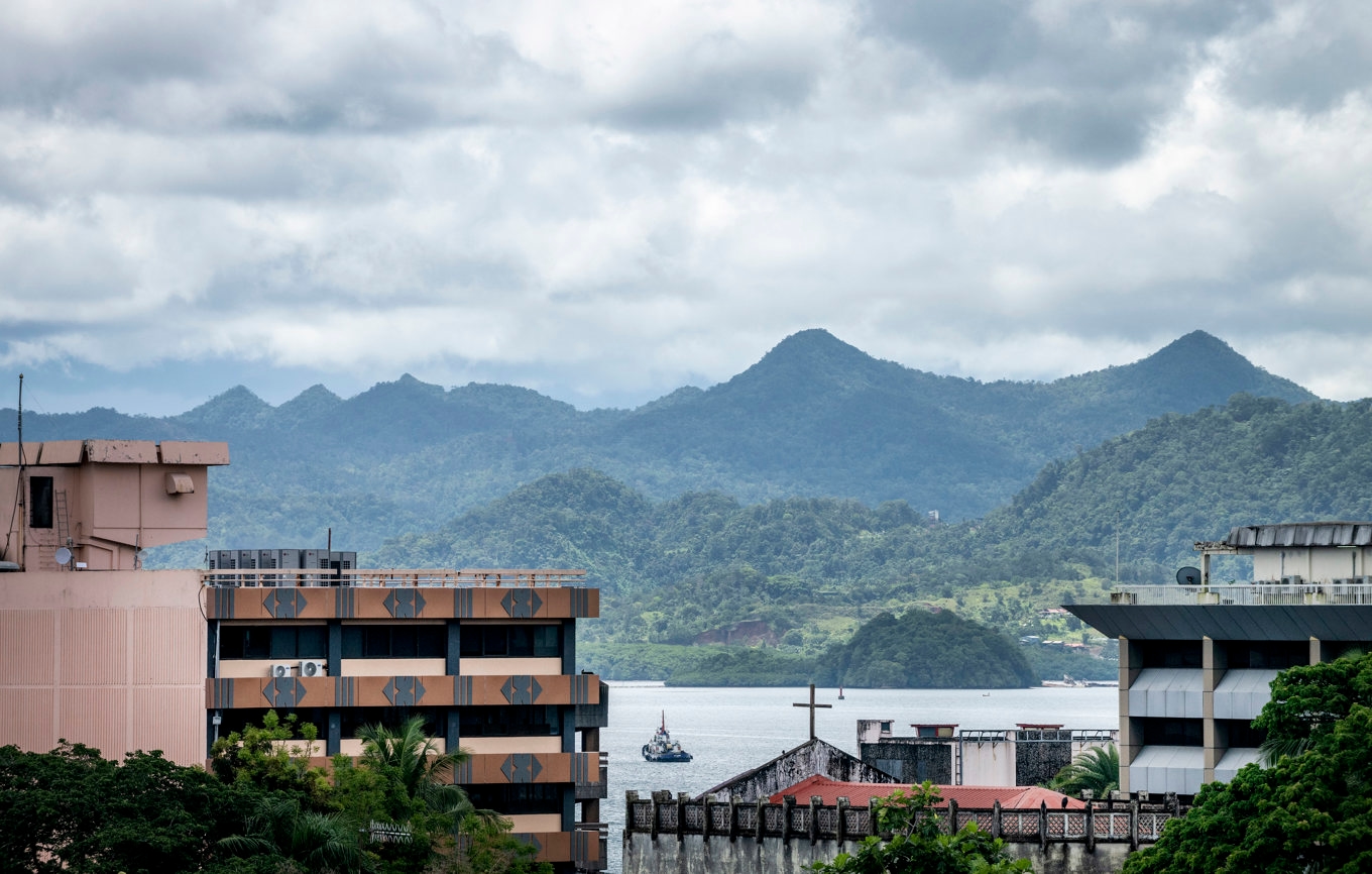 Fijis huvudstad Suva på den sydöstra delen av huvudön Viti Levu. Bild tagen 2025. Foto: Joakim Ståhl/SvD/TT