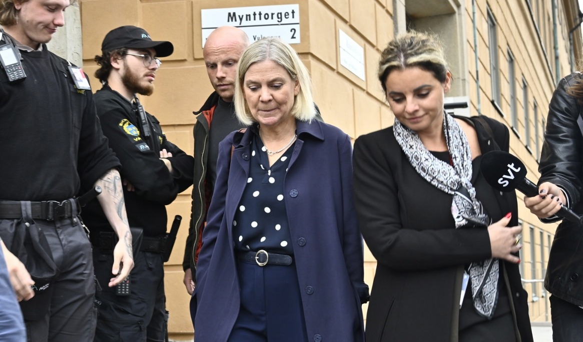 Socialdemokraternas partiledare Magdalena Andersson tidigare i veckan. Foto: Fredrik Sandberg/TT