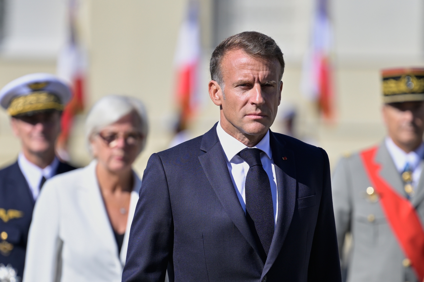 Frankrikes president Emmanuel Macron fotograferad i Orange tidigare i veckan. Foto: Philippe Magoni/AP/TT
