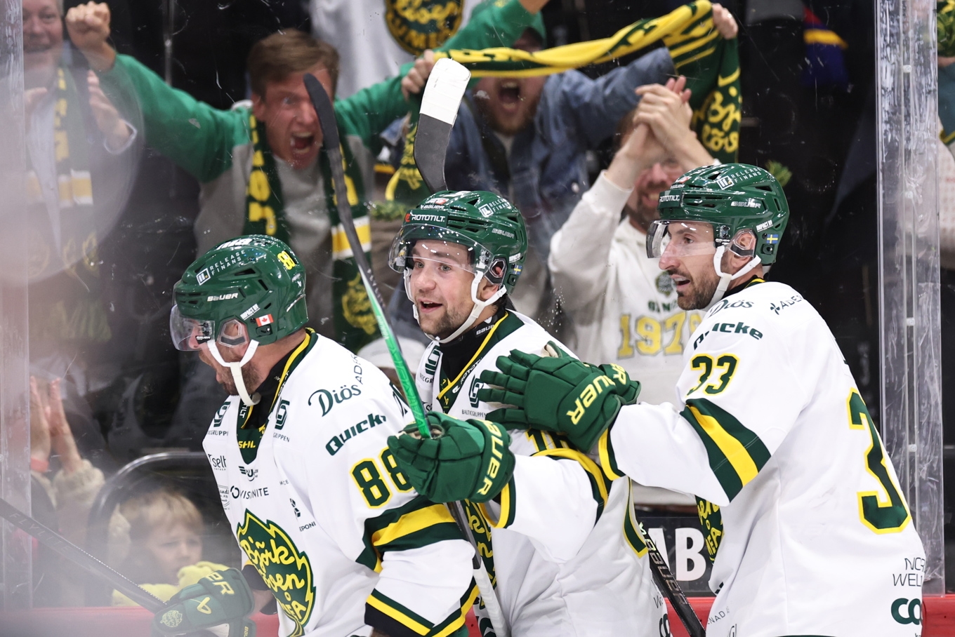 Björklöven körde över Djurgården i SHL-premiären. Foto: Nils Petter Nilsson/TT