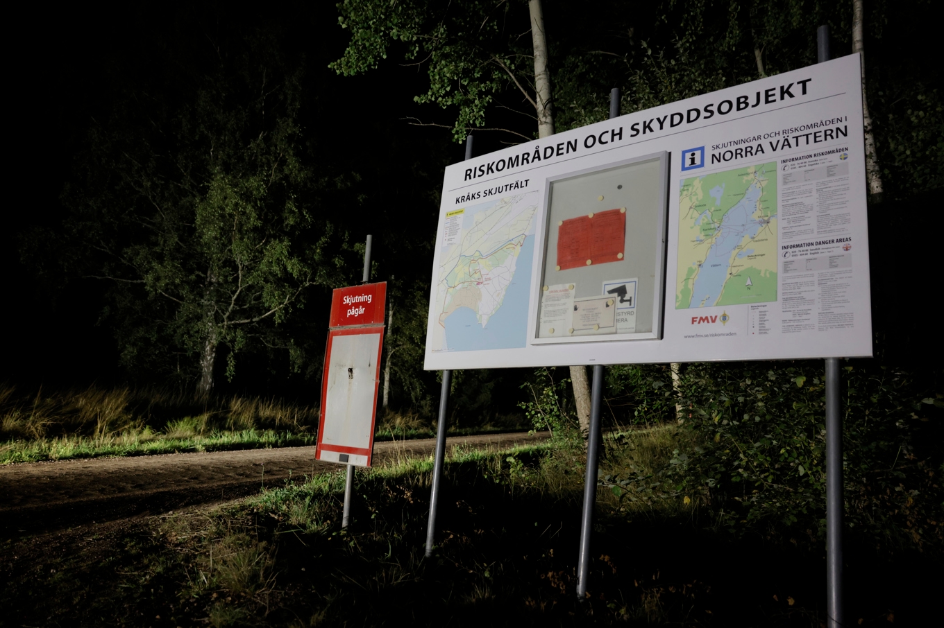Olyckan inträffade på Kråks skjutfält utanför Karlsborg. Bild från i torsdags. Foto: Pavel Koubek/TT