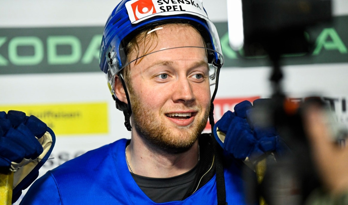 Alexander Nylander är klar för spel i Calgary. Arkivbild. Foto: Fredrik Sandberg/TT