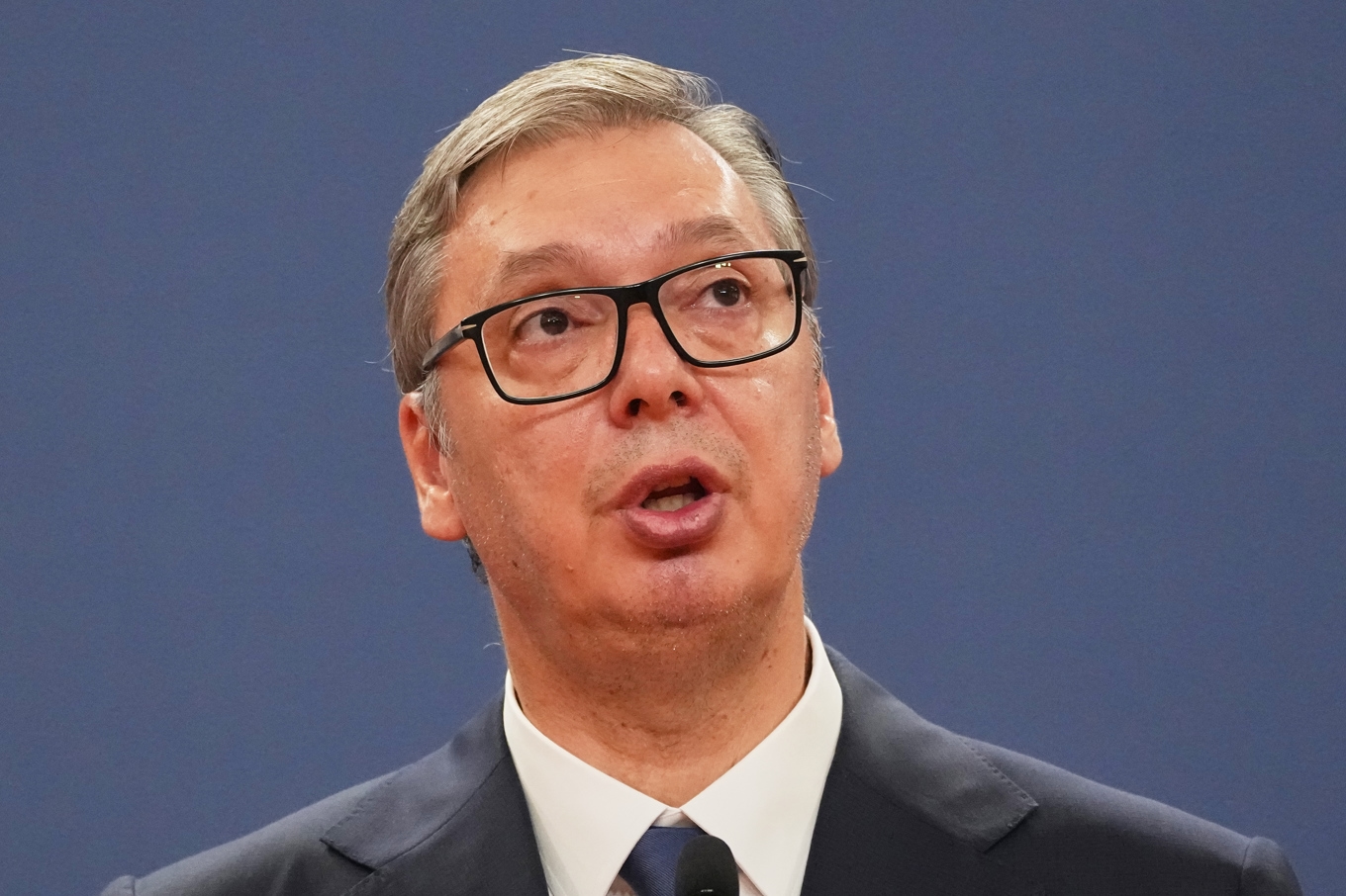 Serbiens president Aleksandar Vucic. Arkivbild. Foto: Darko Vojinovic/AP/TT