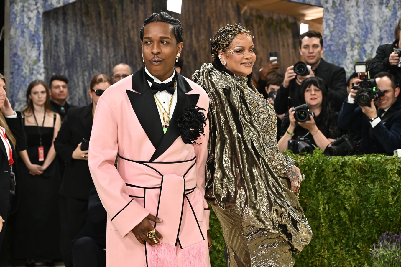 Paret Asap Rocky och Rihanna blev beskjutna i sitt hem i Los Angeles i mars i år. Foto: Evan Agostini /AP/TT