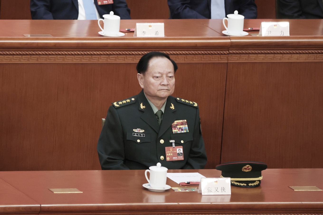 Zhang Youxia, tidigare Kinas näst mäktigaste militär, är en av de två toppmilitärer som nu kommer att åtalas för korruption. Foto: Lintao Zhang/Getty Images