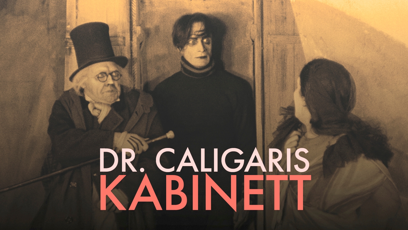 Dr Caligari (Werner Krauss) och Cesare (Conrad Veidt) i ”Dr Caligaris kabinett”. Foto: Axess Television