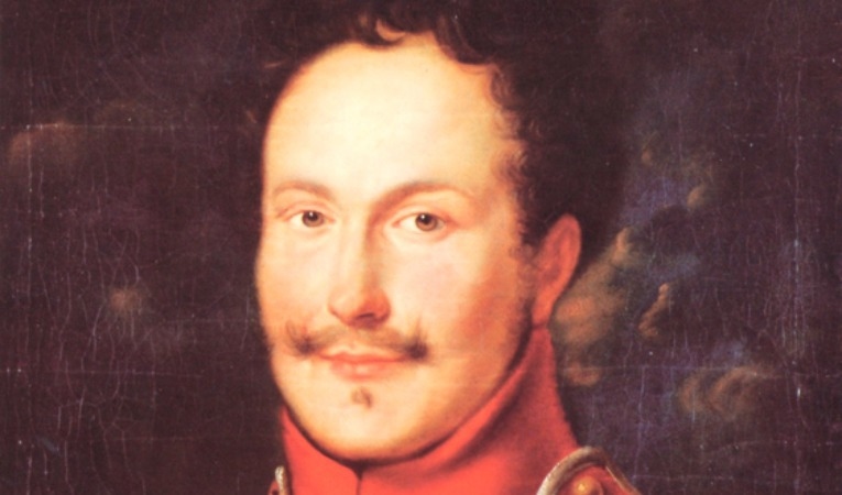 Friedrich de la Motte Fouqué i husaruniform (1815). Foto: Wikimedia Commons