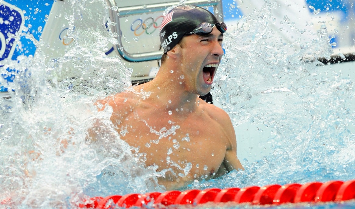 Simmaren Michael Phelps (USA) har flest OS-medaljer genom tiderna – 28 stycken, varav 23 guld, 3 silver och 2 brons. Foto: Timothy Clary/AFP via Getty Images