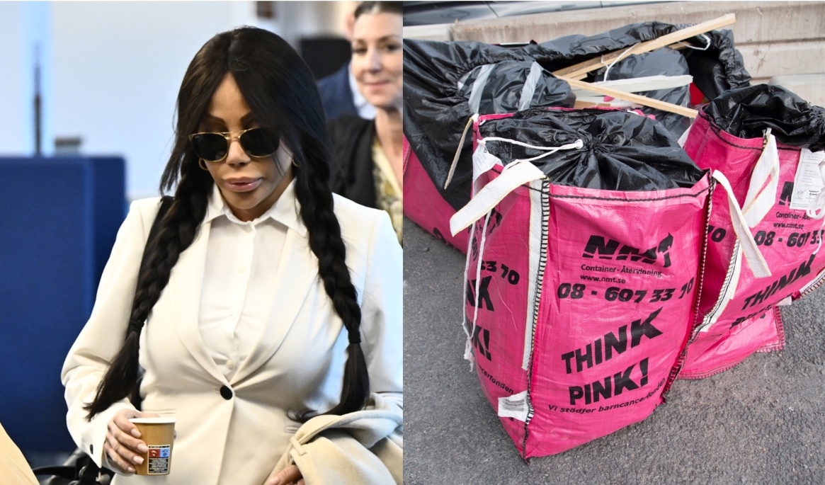 Fariba Andersson dömdes i hovrätten till fem års fängelse för grovt miljöbrott kopplat till hanteringen av avfall i bolaget Think Pink. Nu nekar Högsta domstolen prövningstillstånd och domen vinner laga kraft. Foto: Christine Olsson/TT & Fredrik Sandberg/TT