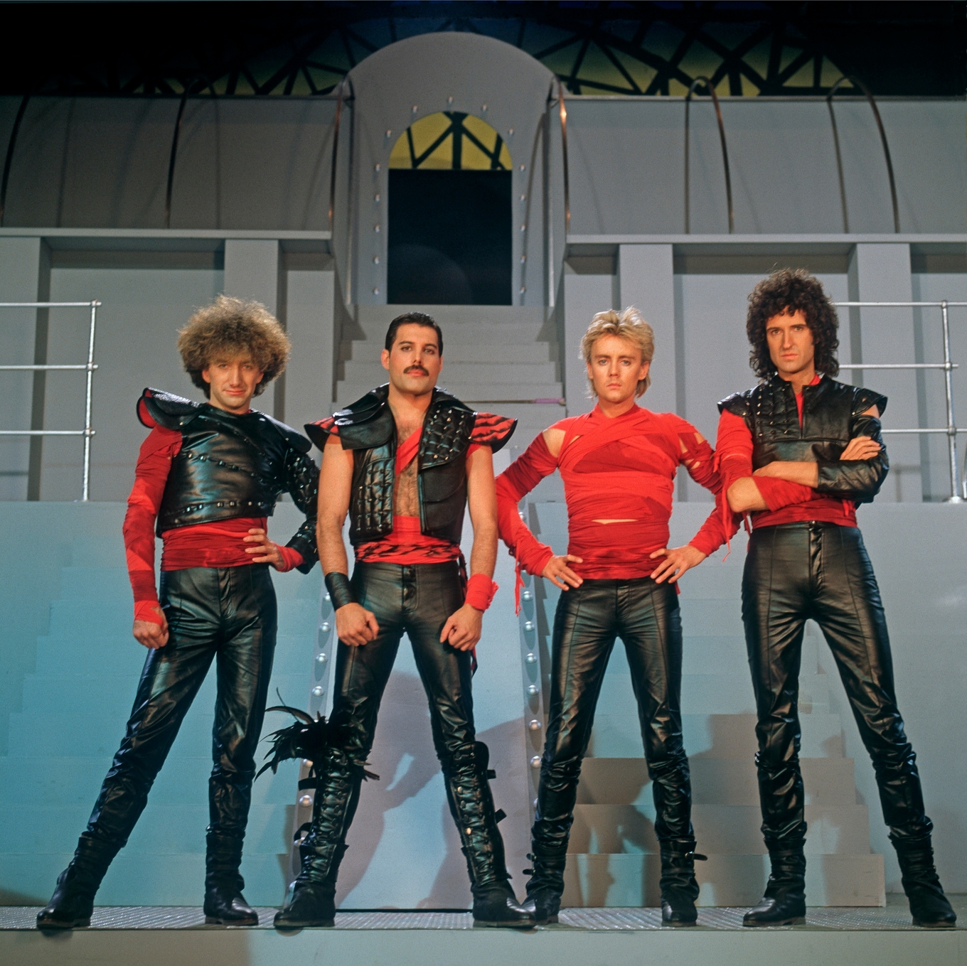 Queen (John Deacon, Freddie Mercury, Roger Taylor, Brian May). Foto: Queen Productions