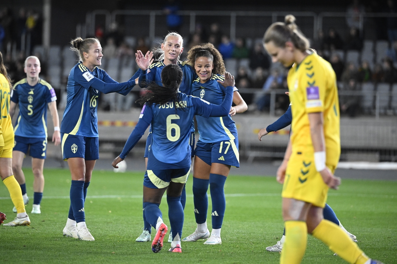 Felicia Schröder ledde Sverige till storseger i fredagens match. Arkivbild. Foto: Jessica Gow/TT