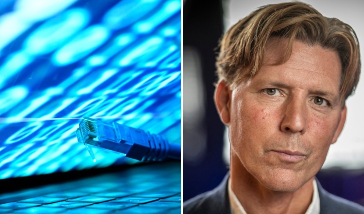 Marcus Murray, expert på it-säkerhet, liknar det vid att nyckeln till webbtjänsterna på internet nu ligger ute på internet. Därför måste låsen uppdateras. Foto: Fredrik Sandberg/TT, Joakim Ståhl SVD/TT