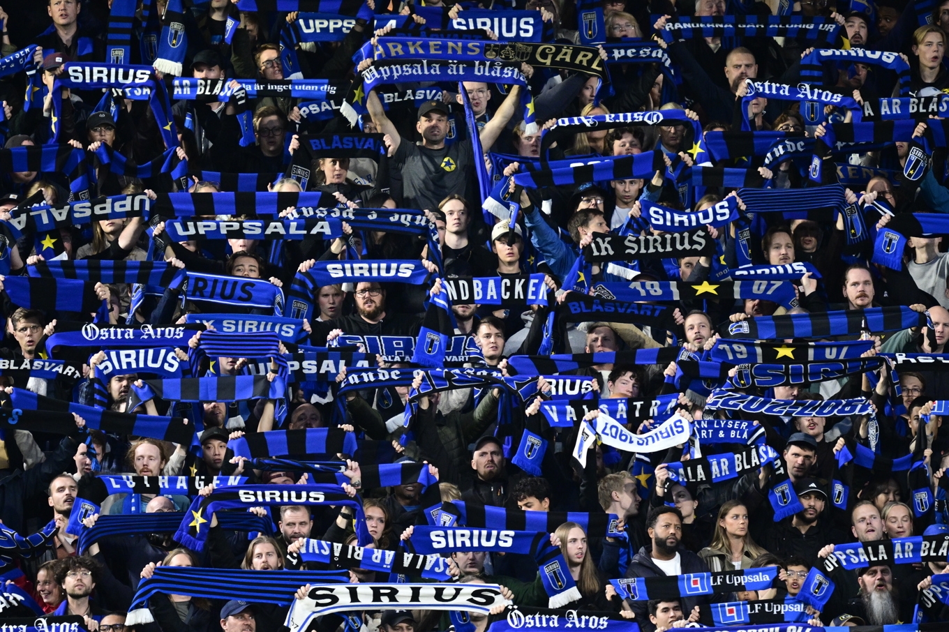 Sirius leder allsvenskan och stormar mot guldet - något som får stor uppmärksamhet i internationella medier. Arkivbild. Foto: Jonas Ekströmer/TT