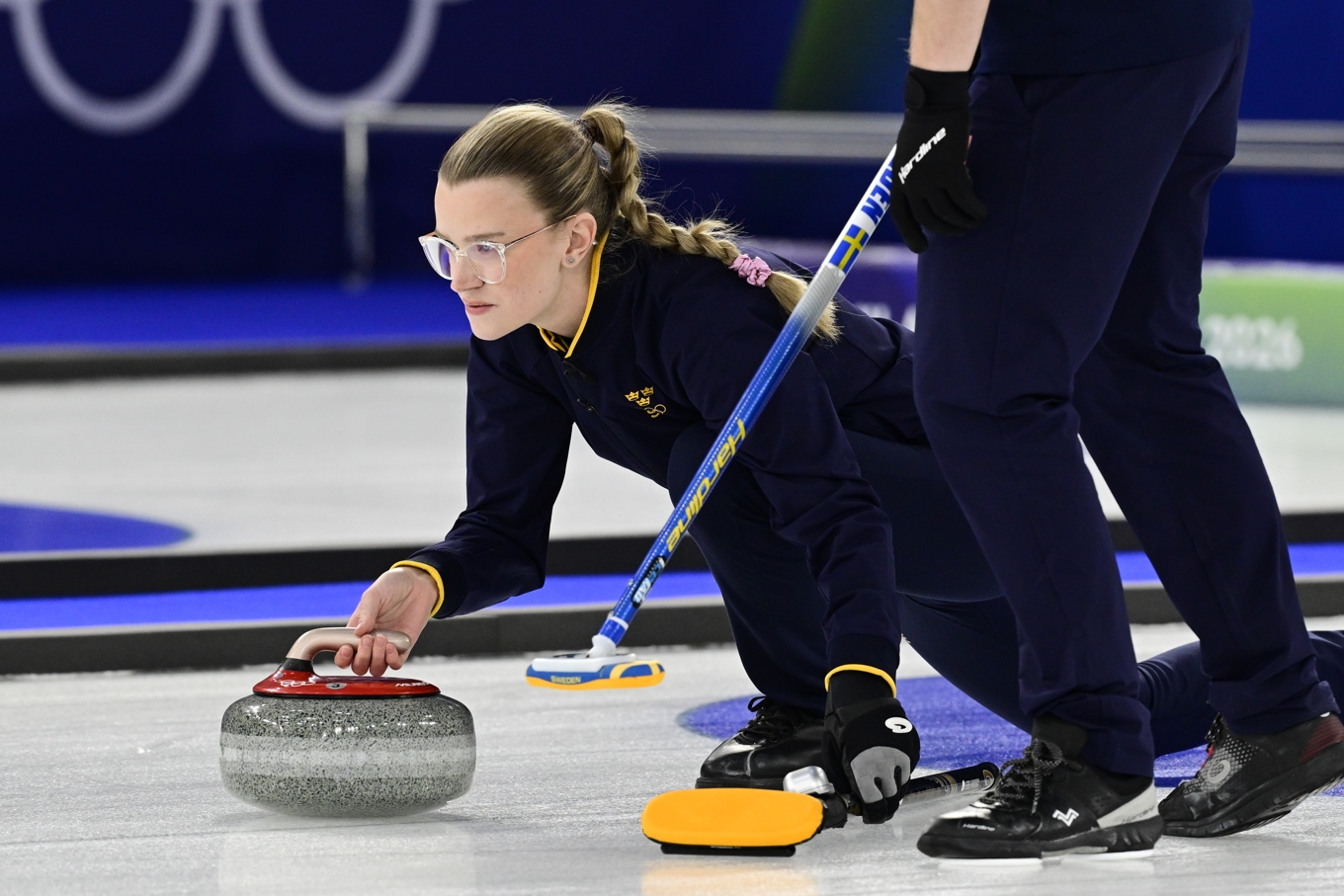Isabella Wranå var inte nöjd med isen efter EM-premiären. Arkivbild. Foto: Jonas Ekströmer/TT