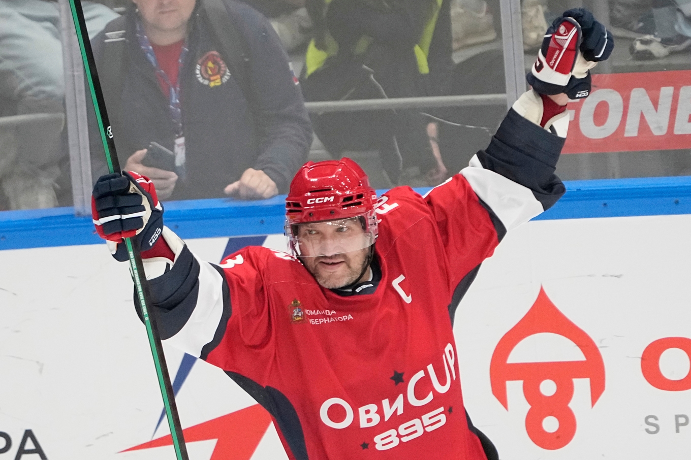 Rysslands största hockeystjärna, Aleksandr Ovetjkin. Arkivbild. Foto: Pavel Bednyakov/AP/TT