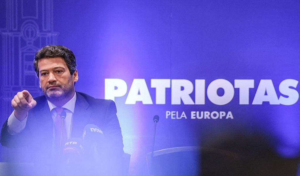 Invandringskritiska Chegas partiledare Andre Ventura. Foto: Patricia De Melo Moreira/AFP via Getty Images