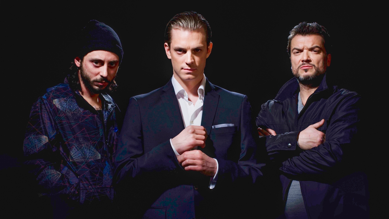 Jorge (Matias Varela), JW (Joel Kinnaman) och Mrado (Dragomir Mrsic). foto: Frank Aschberg/SF
