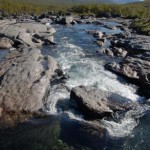 Vatten från glaciärer är det som skapar vattendraget i Vistasdalen och bildat Kalixälven. (Foto: Maria Hellström, Epoch Times)