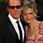 Skådespelerskan Kyra Sedgwick med maken Kevin Bacon på Emmy Awards i Los Angeles. (Foto: Robyn Beck/AFP/Getty Images)