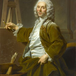Konstnären Hyacinthe Collin de Vermont, 1753. Det här porträttet var ett av inträdesproven till  Konstakademien. Roslin fick sex veckor på sig att bli klar. Modellen var själv konstnär och akademiledamot. (Foto:RMN/Gérard Blot)