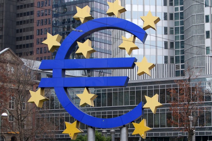 Europeiska centralbanken (ECB) har sitt officiella säte i Frankfurt am Main. Foto: Daniel Roland/AFP/Getty Images