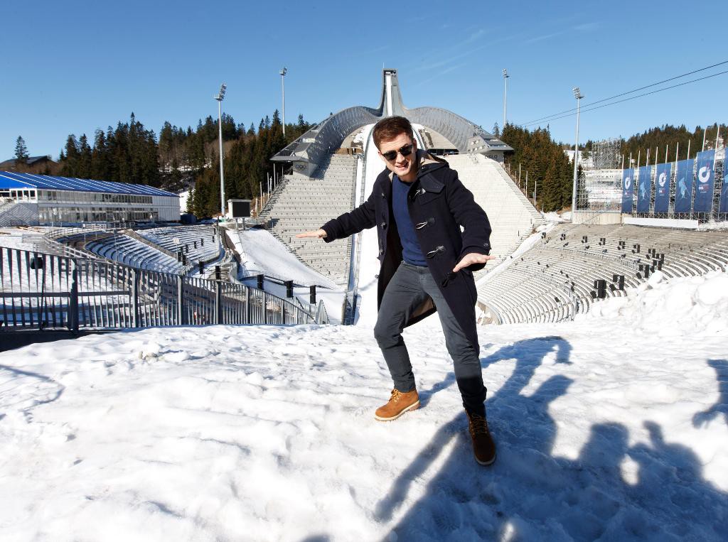 Taron Egerton spelar huvudrollen som Eddie the Eagle i filmen med samma namn. (Foto: Kallestad, Gorm /arkivbild)