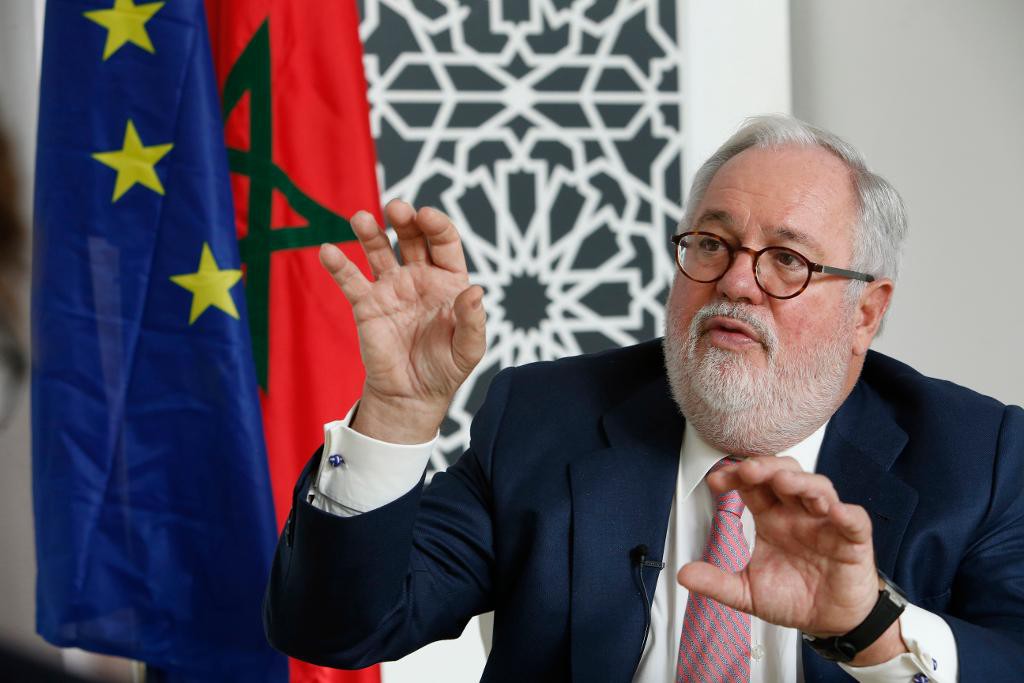 EU:s klimat- och energikommissionär Miguel Arias Cañete. (Foto: Abdeljalil Bounhar)